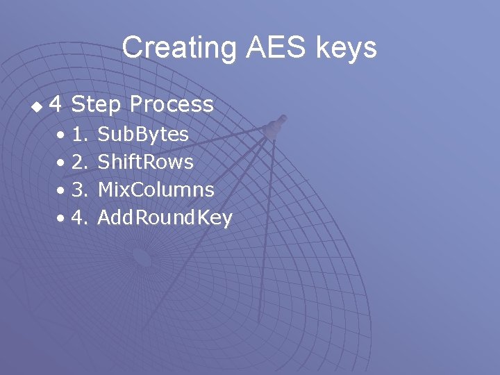 Creating AES keys u 4 Step Process • 1. • 2. • 3. • Creating AES keys u 4 Step Process • 1. • 2. • 3. •