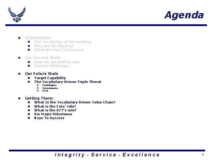 Agenda n Introduction: n n Our Current State n n n The Vocabulary of Agenda n Introduction: n n Our Current State n n n The Vocabulary of