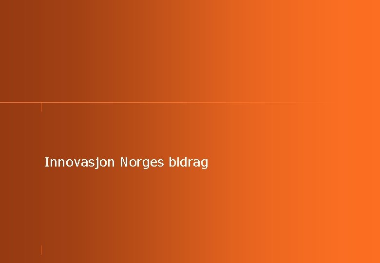 Innovasjon Norges bidrag 