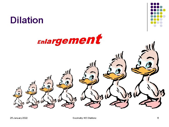 Dilation E n la 25 January 2022 rgemen t Geometry 4. 5 Dilations 6 Dilation E n la 25 January 2022 rgemen t Geometry 4. 5 Dilations 6