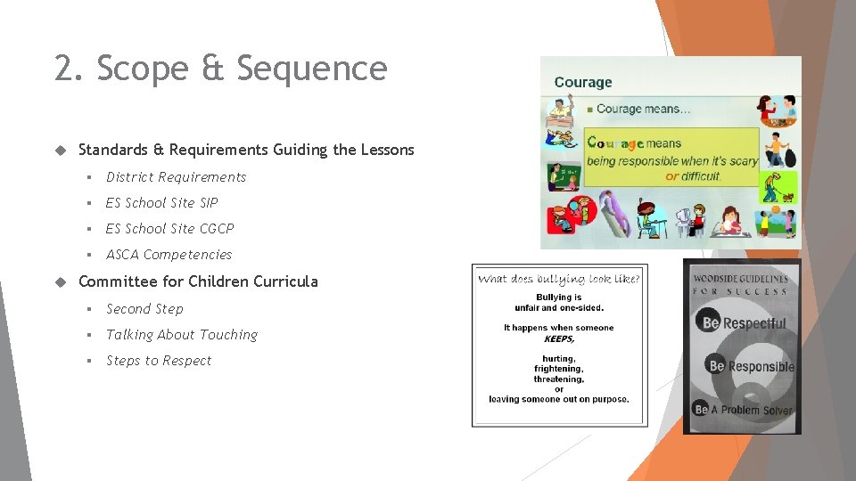 2. Scope & Sequence Standards & Requirements Guiding the Lessons § District Requirements §