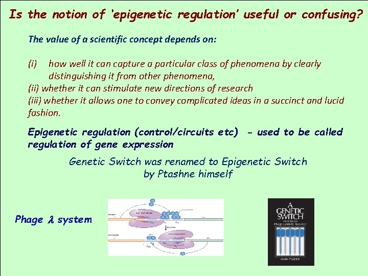Is the notion of ‘epigenetic regulation’ useful or confusing? The value of a scientific