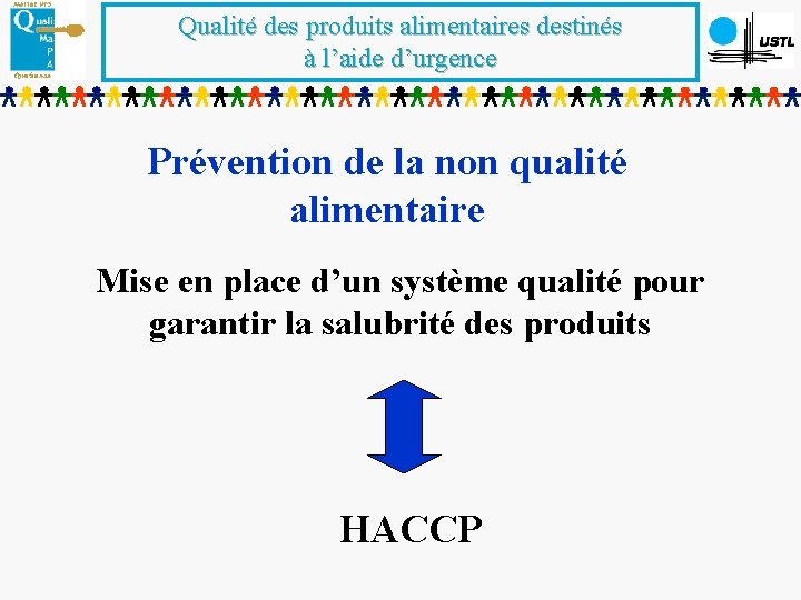 Qualité des produits alimentaires destinés à l’aide d’urgence Prévention de la non qualité alimentaire