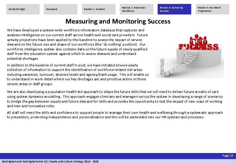 Contents Page Foreword Section 1: Context Section 2: About Our Workforce Section 3: Achieving