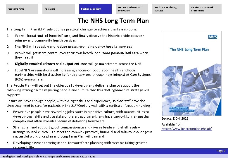 Contents Page Foreword Section 1: Context Section 2: About Our Workforce Section 3: Achieving