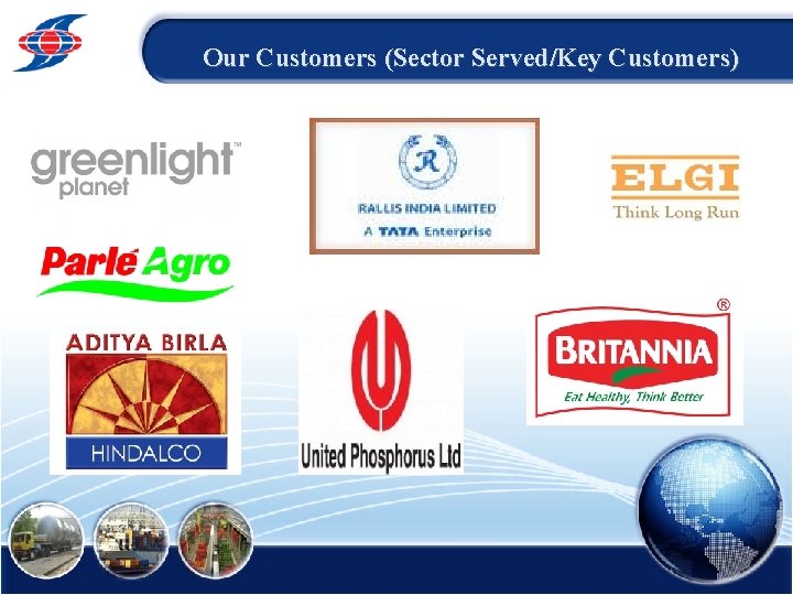 Our Customers (Sector Served/Key Customers) 