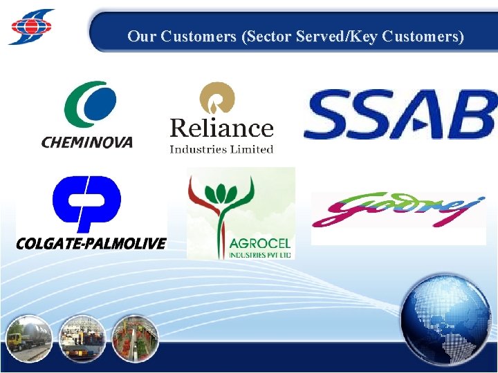 Our Customers (Sector Served/Key Customers) 