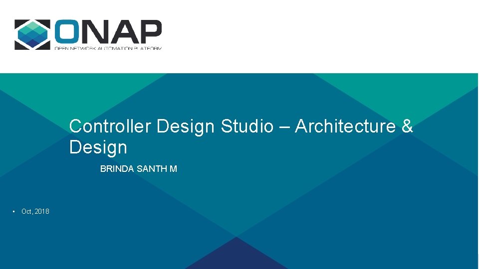 Controller Design Studio – Architecture & Design BRINDA SANTH M • Oct, 2018 