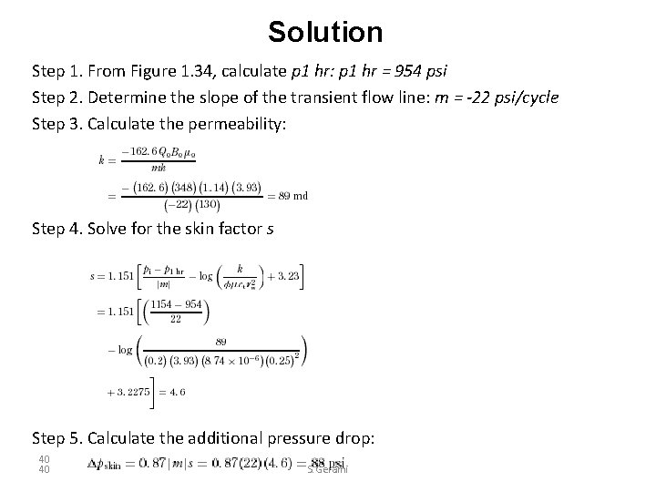 Solution Step 1. From Figure 1. 34, calculate p 1 hr: p 1 hr
