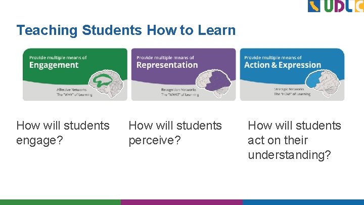 Teaching Students How to Learn How will students engage? How will students perceive? How
