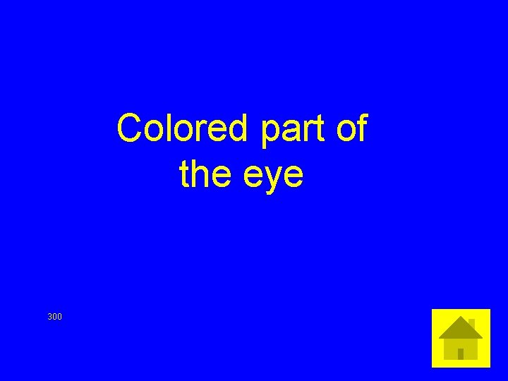 Colored part of the eye 300 