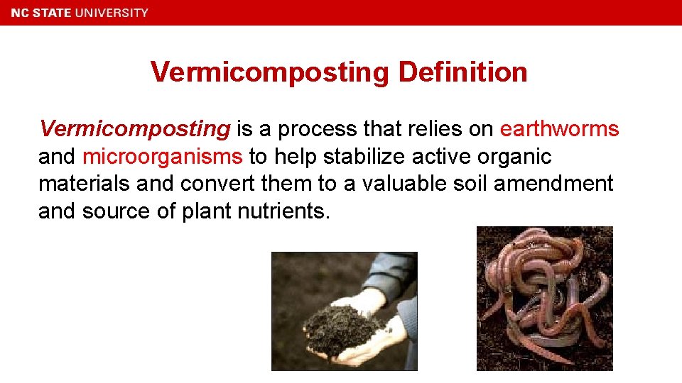 Vermicomposting Definition Vermicomposting is a process that relies on earthworms and microorganisms to help