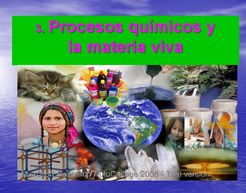 3. Procesos químicos y la materia viva 