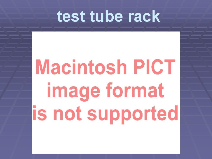 test tube rack 