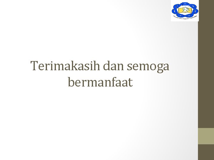 Terimakasih dan semoga bermanfaat 