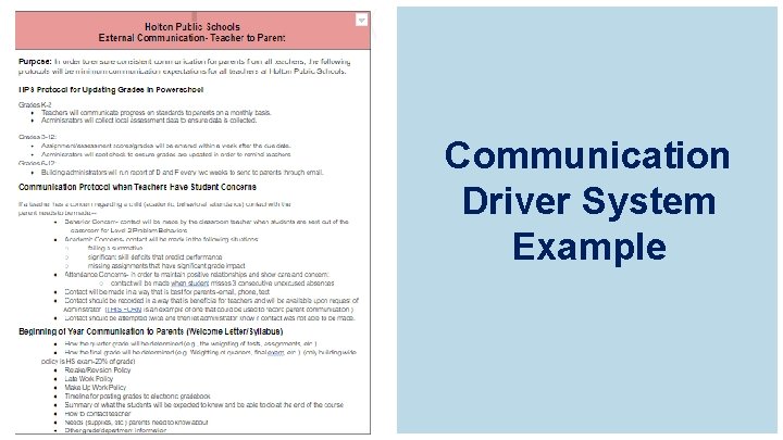 Communication Driver System Example 