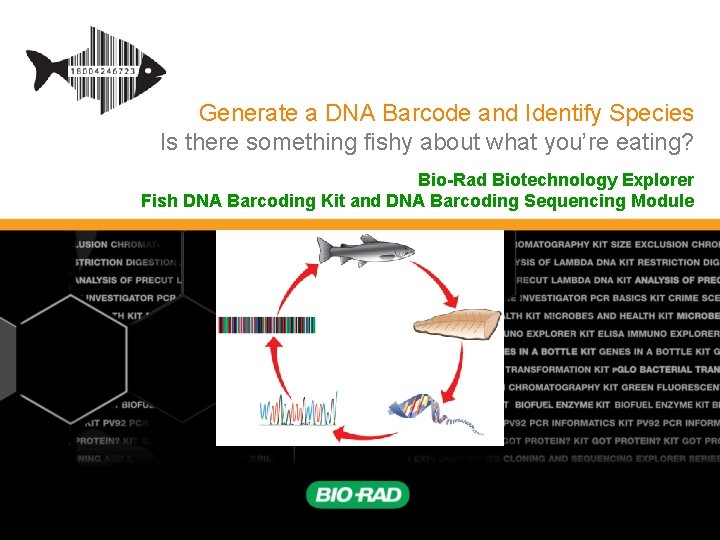 Generate a DNA Barcode and Identify Species Is there something fishy about what you’re