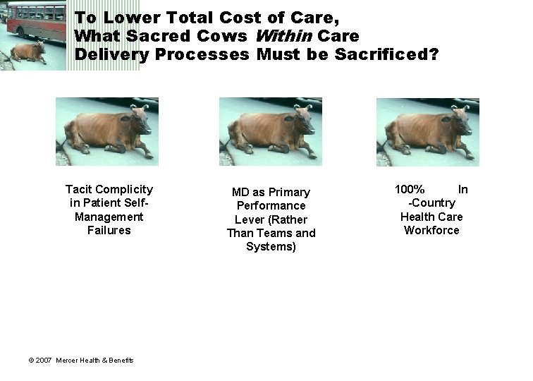 To Lower Total Cost of Care, What Sacred Cows Within Care Delivery Processes Must