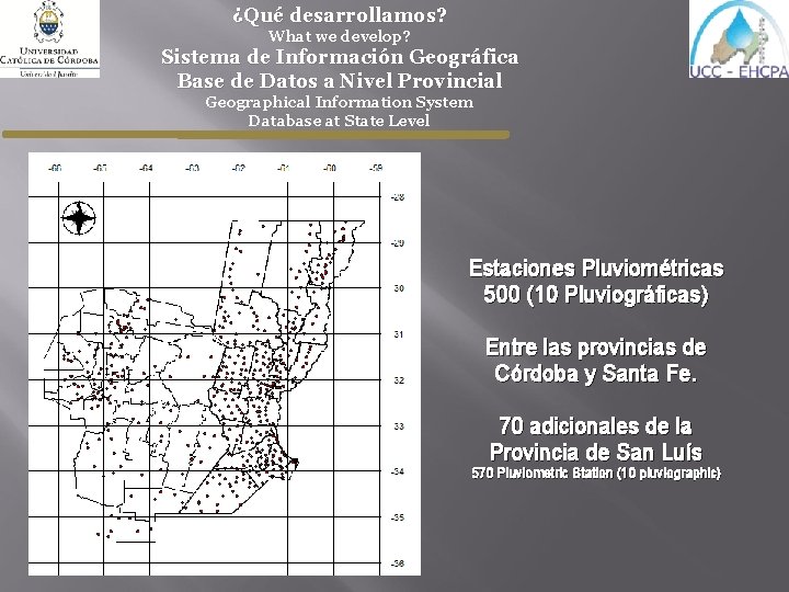 ¿Qué desarrollamos? What we develop? Sistema de Información Geográfica Base de Datos a Nivel