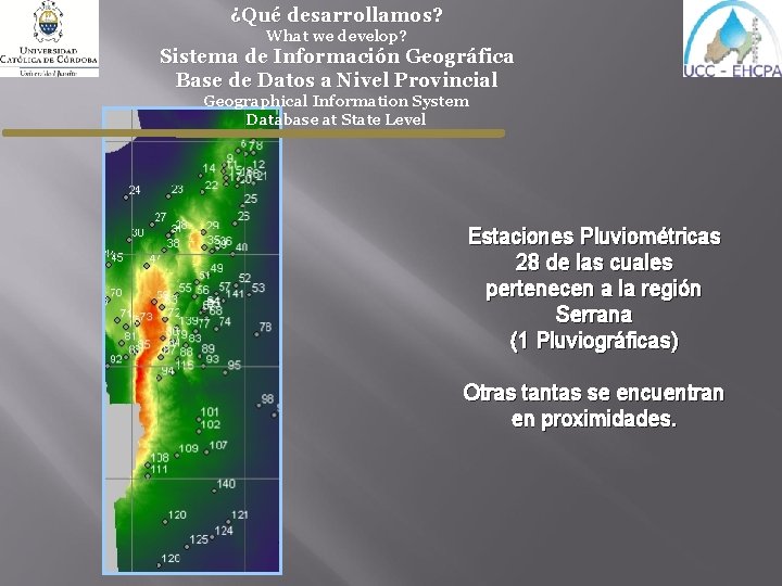 ¿Qué desarrollamos? What we develop? Sistema de Información Geográfica Base de Datos a Nivel