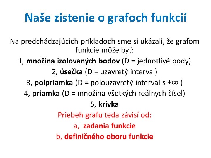 Naše zistenie o grafoch funkcií • 