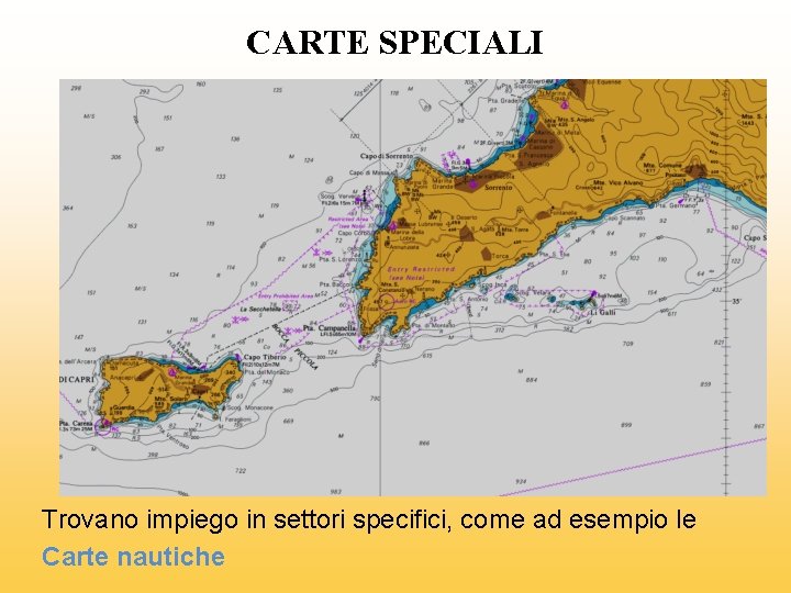 CARTE SPECIALI Trovano impiego in settori specifici, come ad esempio le Carte nautiche 