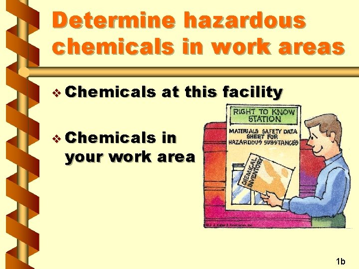 Determine hazardous chemicals in work areas v Chemicals at this facility v Chemicals in Determine hazardous chemicals in work areas v Chemicals at this facility v Chemicals in