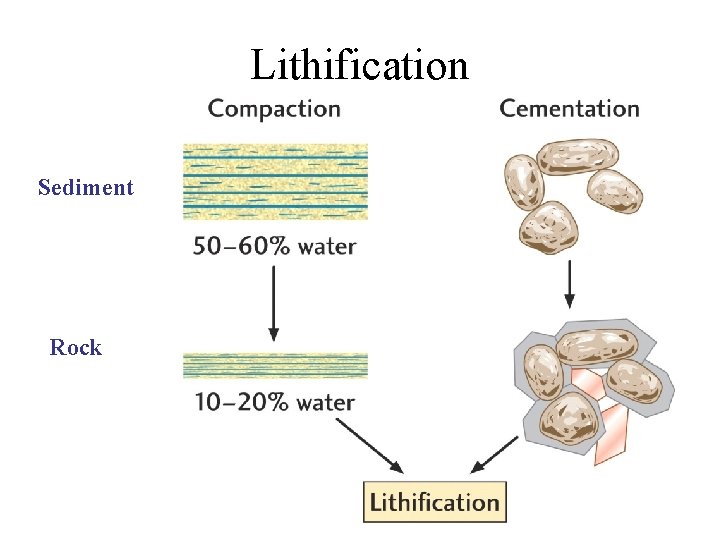 Lithification Sediment Rock 