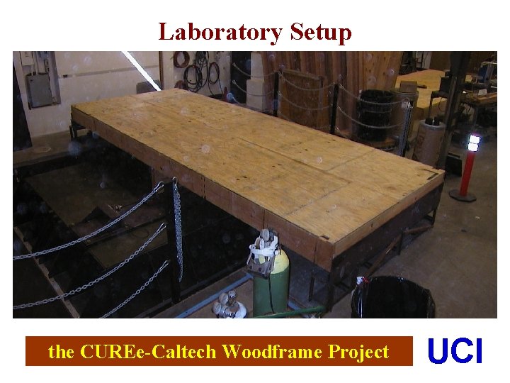 Laboratory Setup the CUREe-Caltech Woodframe Project UCI 