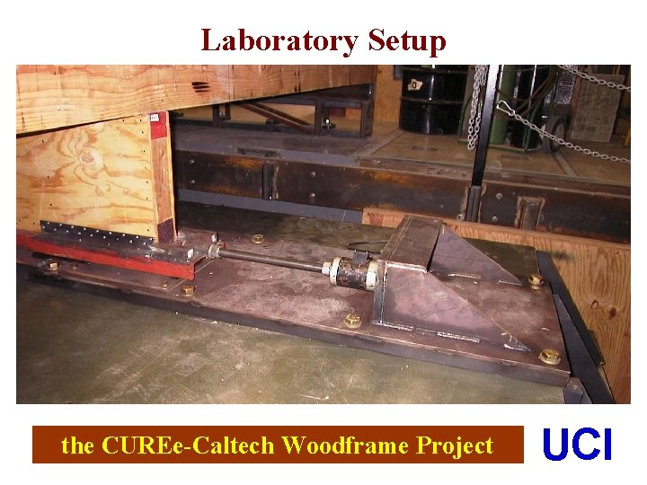 Laboratory Setup the CUREe-Caltech Woodframe Project UCI 
