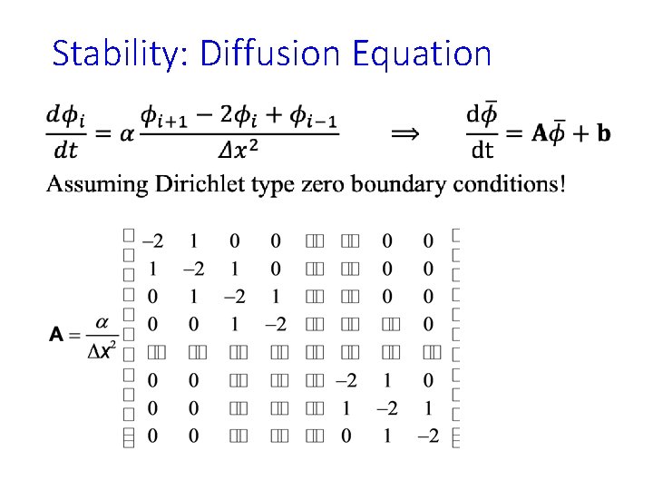 Stability: Diffusion Equation • 