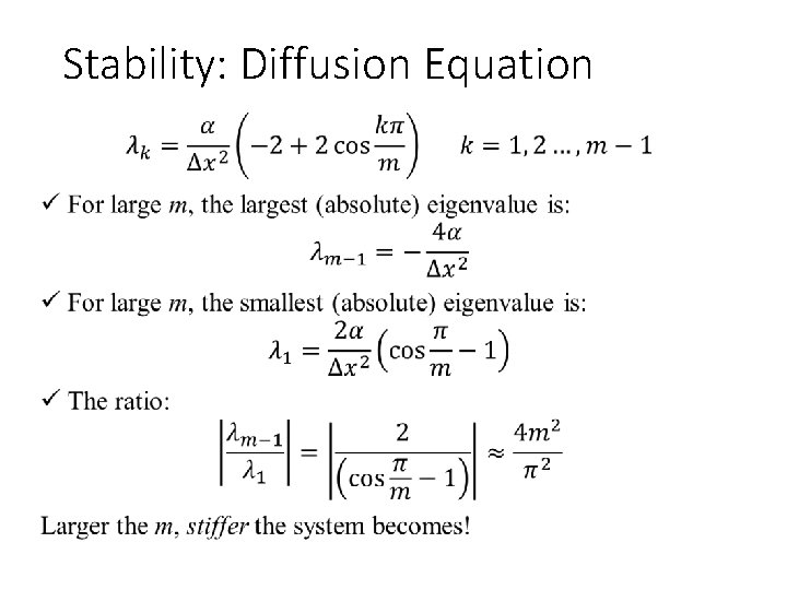 Stability: Diffusion Equation • 