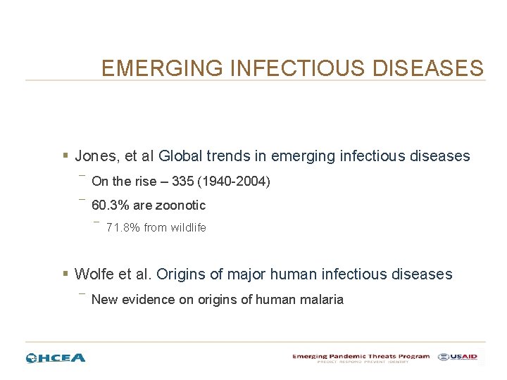 EMERGING INFECTIOUS DISEASES § Jones, et al Global trends in emerging infectious diseases ― EMERGING INFECTIOUS DISEASES § Jones, et al Global trends in emerging infectious diseases ―