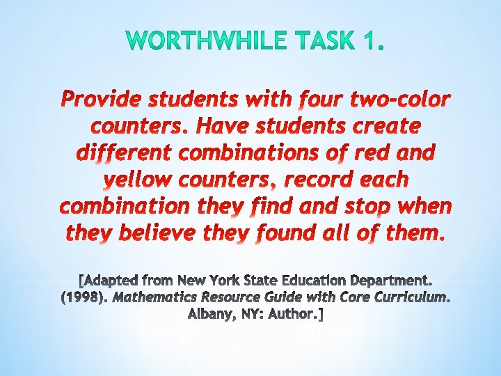 COMMON CORE STATE STANDARDS FOR MATHEMATICS Mathematics experiences
