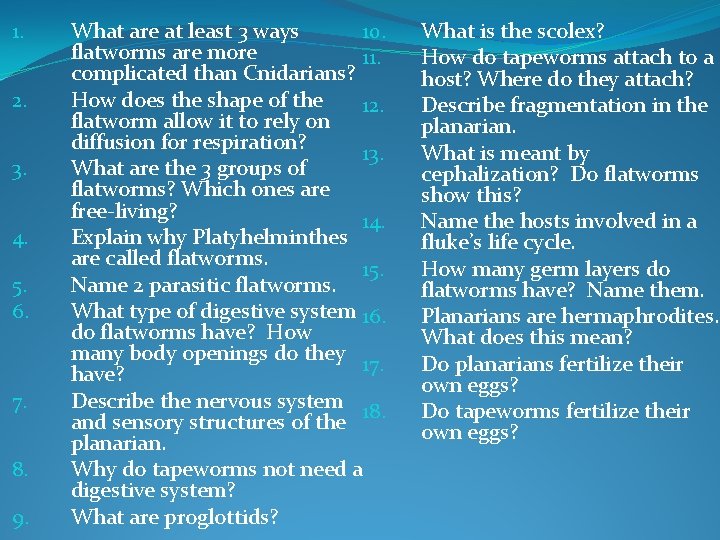 1. 2. 3. 4. 5. 6. 7. 8. 9. 10. What are at least