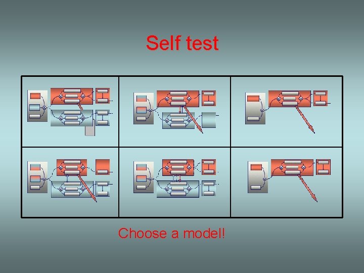 Self test Choose a model! 