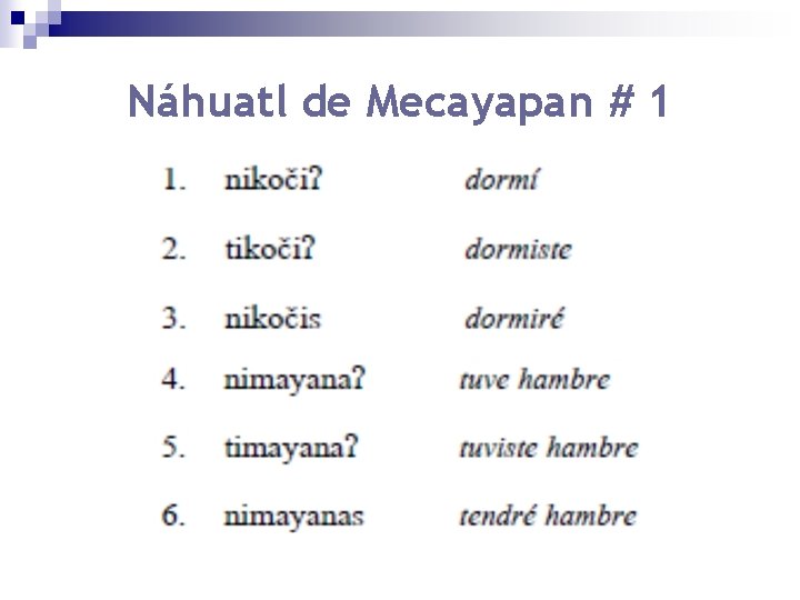 Náhuatl de Mecayapan # 1 