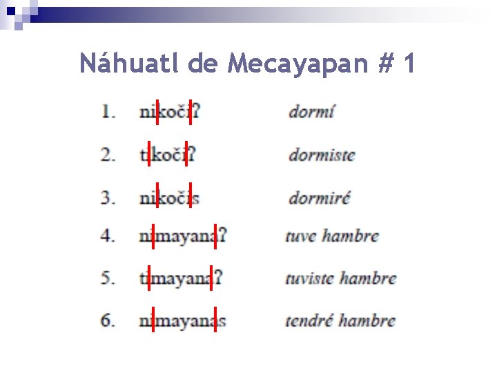 Náhuatl de Mecayapan # 1 