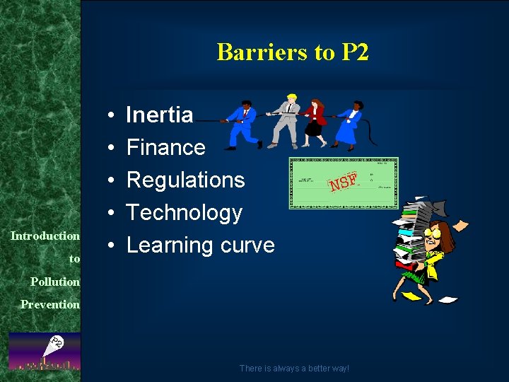 Barriers to P 2 Introduction to • • • Inertia Finance Regulations Technology Learning