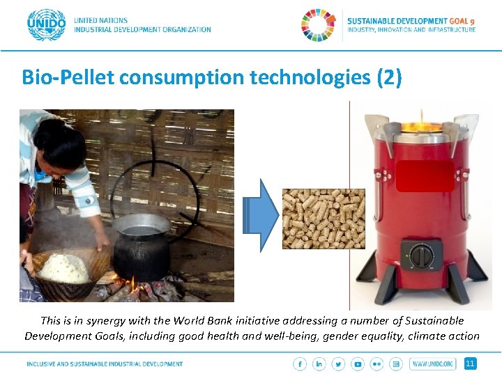 Bio-Pellet consumption technologies (2) This is in synergy with the World Bank initiative addressing