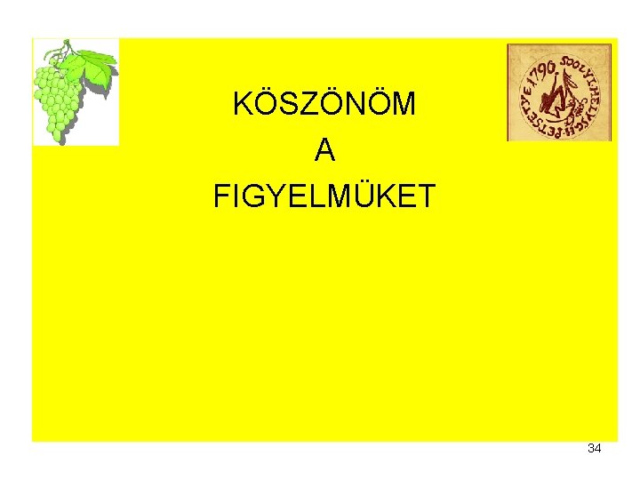 KÖSZÖNÖM A FIGYELMÜKET 34 