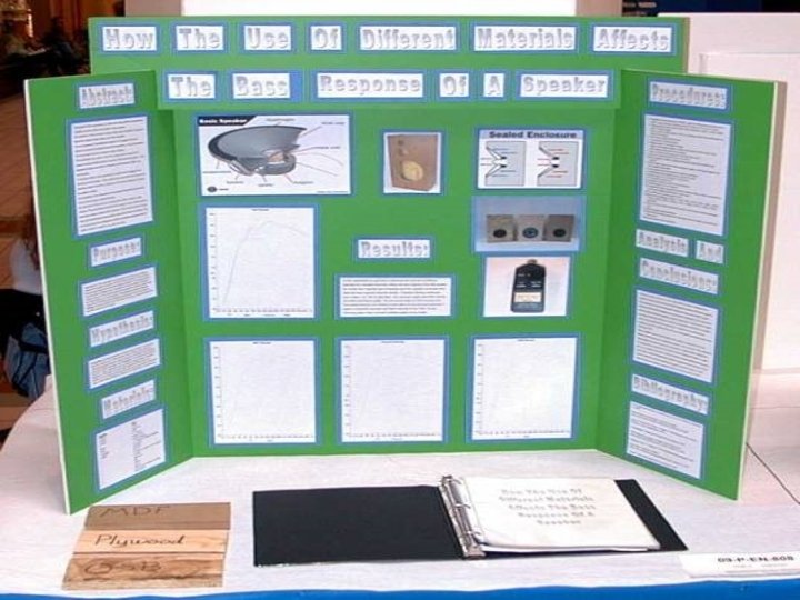 Your Science Fair Display Make it Look Sharp
