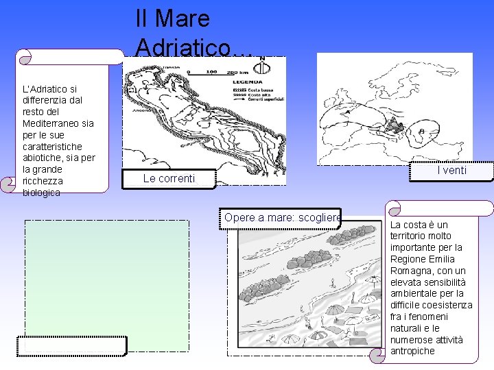 Il Mare Adriatico… L’Adriatico si differenzia dal resto del Mediterraneo sia per le sue