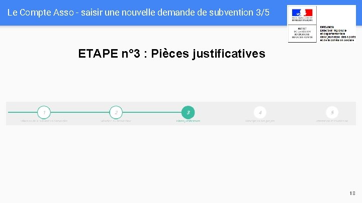 Le Compte Asso - saisir une nouvelle demande de subvention 3/5 ETAPE n° 3