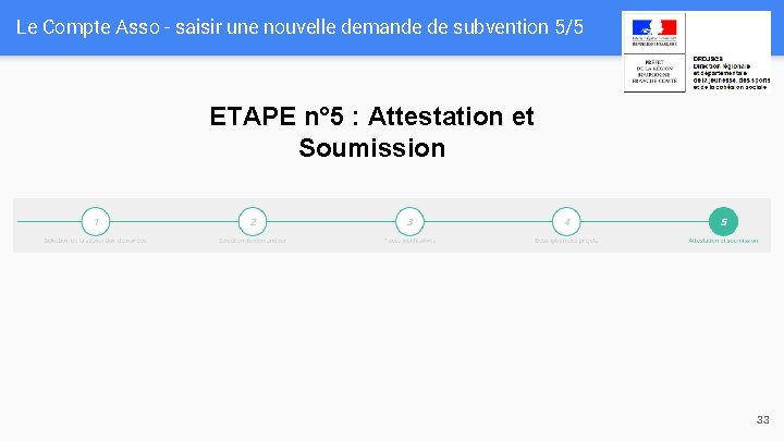 Le Compte Asso - saisir une nouvelle demande de subvention 5/5 ETAPE n° 5
