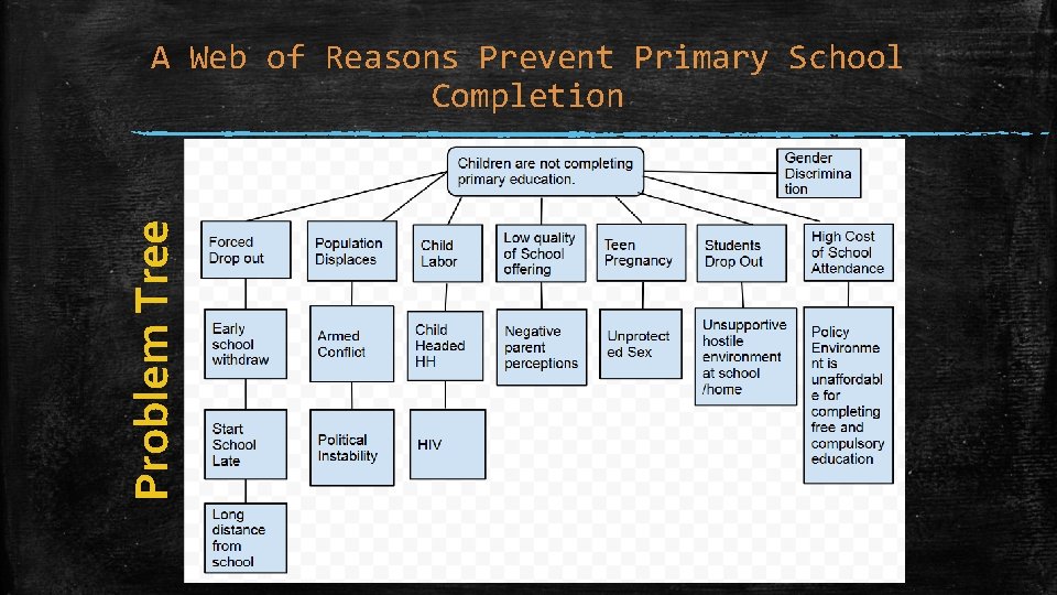 Problem Tree A Web of Reasons Prevent Primary School Completion 