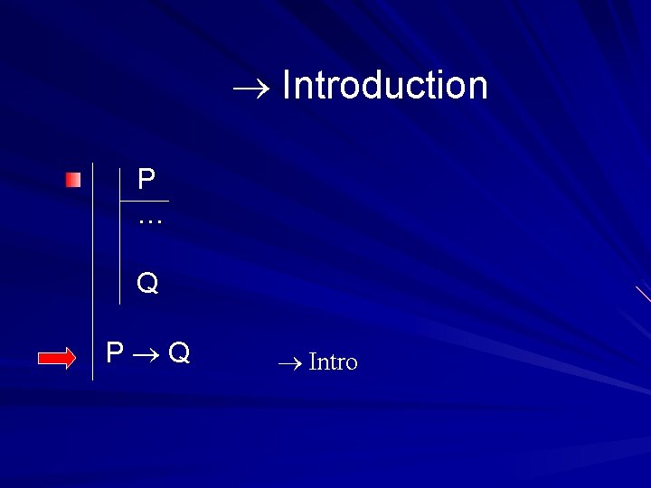  Introduction P … Q P Q Intro 