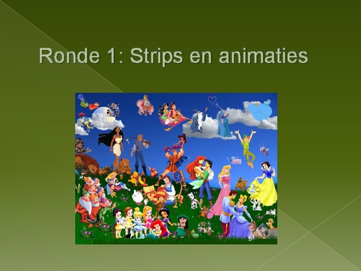 Ronde 1: Strips en animaties 