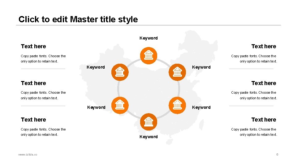 Click to edit Master title style Keyword Text here Copy paste fonts. Choose the