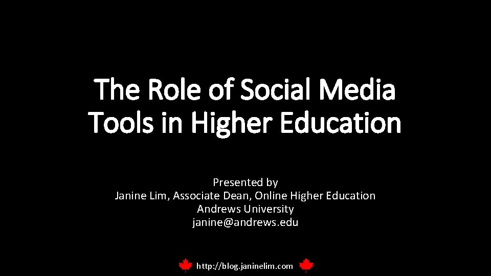 The Role of Social Media Tools in Higher